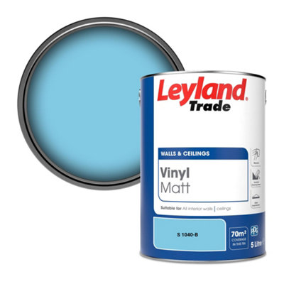 Leyland Trade Vinyl Matt Walls & Ceilings Emulsion Paint (S 1040-B) 5L