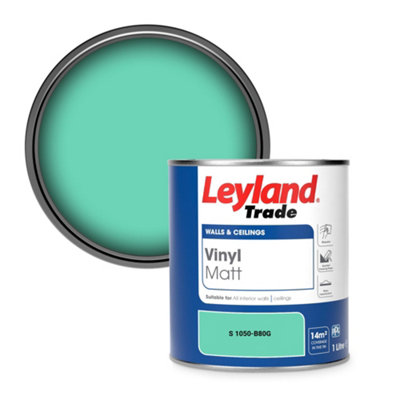 Leyland Trade Vinyl Matt Walls & Ceilings Emulsion Paint (S 1050-B80G) 1L
