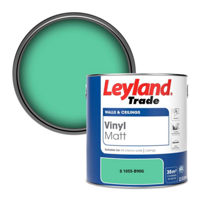 Leyland Trade Vinyl Matt Walls & Ceilings Emulsion Paint (S 1055-B90G) 2.5L