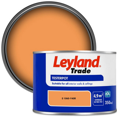 Leyland Trade Vinyl Matt Walls & Ceilings Emulsion Paint (S 1060-Y40R) 350ml Tester