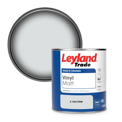 Leyland Trade Vinyl Matt Walls & Ceilings Emulsion Paint (S 1502-R50B) 1L