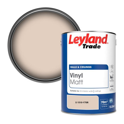 Leyland Trade Vinyl Matt Walls & Ceilings Emulsion Paint (S 1510-Y70R) 5L