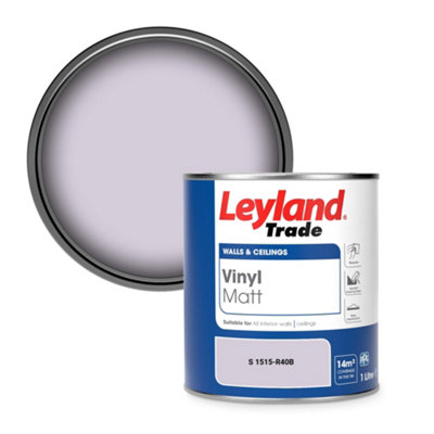 Leyland Trade Vinyl Matt Walls & Ceilings Emulsion Paint (S 1515-R40B) 1L