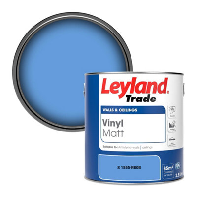 Leyland Trade Vinyl Matt Walls & Ceilings Emulsion Paint (S 1555-R80B) 2.5L