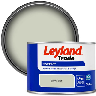 Leyland Trade Vinyl Matt Walls & Ceilings Emulsion Paint (S 2005-G70Y) 350ml Tester