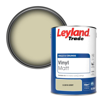 Leyland Trade Vinyl Matt Walls & Ceilings Emulsion Paint (S 2010-G90Y) 5L