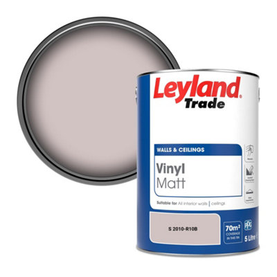 Leyland Trade Vinyl Matt Walls & Ceilings Emulsion Paint (S 2010-R10B) 5L