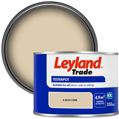 Leyland Trade Vinyl Matt Walls & Ceilings Emulsion Paint (S 2010-Y30R) 350ml Tester
