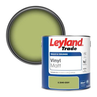 Leyland Trade Vinyl Matt Walls & Ceilings Emulsion Paint (S 2040-G50Y) 2.5L