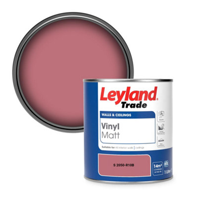 Leyland Trade Vinyl Matt Walls & Ceilings Emulsion Paint (S 2050-R10B) 1L