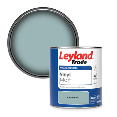 Leyland Trade Vinyl Matt Walls & Ceilings Emulsion Paint (S 3010-B30G) 1L