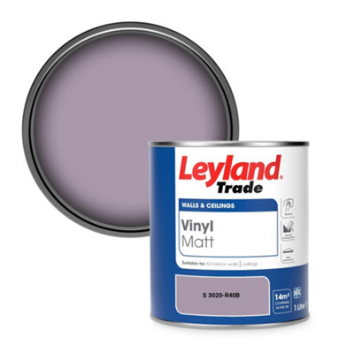 Leyland Trade Vinyl Matt Walls & Ceilings Emulsion Paint (S 3020-R40B) 1L