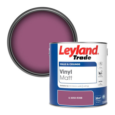 Leyland Trade Vinyl Matt Walls & Ceilings Emulsion Paint (S 3050-R30B) 2.5L