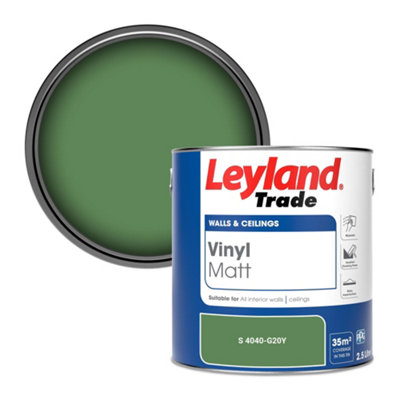 Leyland Trade Vinyl Matt Walls & Ceilings Emulsion Paint (S 4040-G20Y) 2.5L