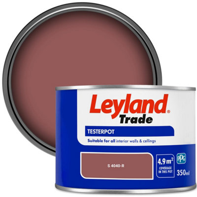 Leyland Trade Vinyl Matt Walls & Ceilings Emulsion Paint (S 4040-R) 350ml Tester