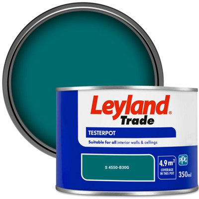 Leyland Trade Vinyl Matt Walls & Ceilings Emulsion Paint (S 4550-B30G) 350ml Tester