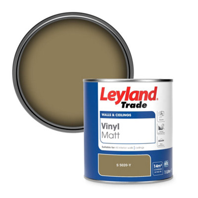 Leyland Trade Vinyl Matt Walls & Ceilings Emulsion Paint (S 5020-Y) 1L