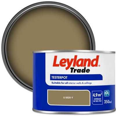 Leyland Trade Vinyl Matt Walls & Ceilings Emulsion Paint (S 5020-Y) 350ml Tester
