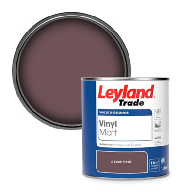 Leyland Trade Vinyl Matt Walls & Ceilings Emulsion Paint (S 6020-R10B) 1L