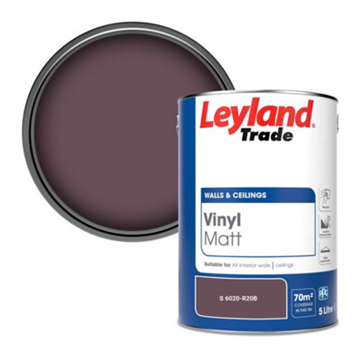 Leyland Trade Vinyl Matt Walls & Ceilings Emulsion Paint (S 6020-R20B) 5L