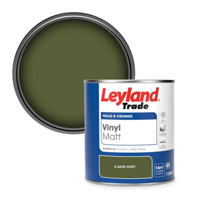 Leyland Trade Vinyl Matt Walls & Ceilings Emulsion Paint (S 6030-G50Y) 1L