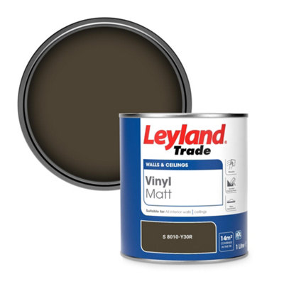 Leyland Trade Vinyl Matt Walls & Ceilings Emulsion Paint (S 8010-Y30R) 1L
