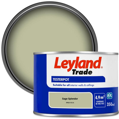 Leyland Trade Vinyl Matt Walls & Ceilings Emulsion Paint Sage Splendor ...