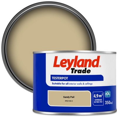 Leyland Trade Vinyl Matt Walls & Ceilings Emulsion Paint Sandy Pail ...
