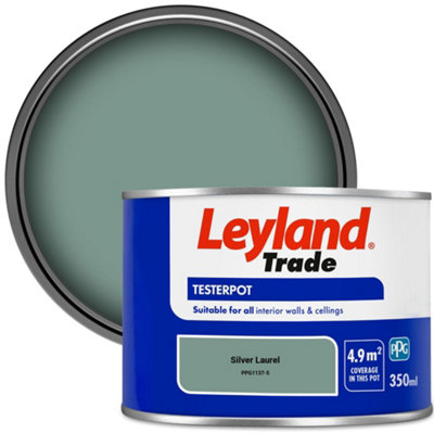 Leyland Trade Vinyl Matt Walls & Ceilings Emulsion Paint Silver Laurel (PPG1137-5) 350ml Tester