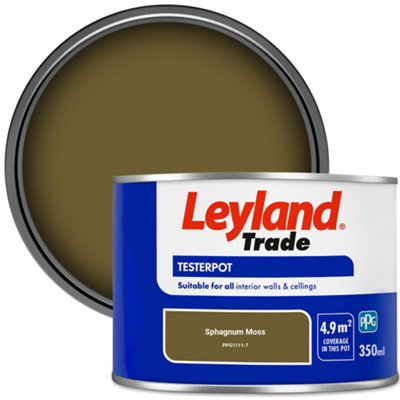 Leyland Trade Vinyl Matt Walls & Ceilings Emulsion Paint Sphagnum Moss (PPG1111-7) 350ml Tester