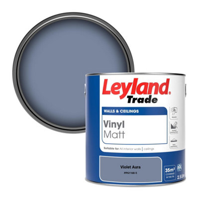 Leyland Trade Vinyl Matt Walls & Ceilings Emulsion Paint Violet Aura (PPG1168-5) 2.5L