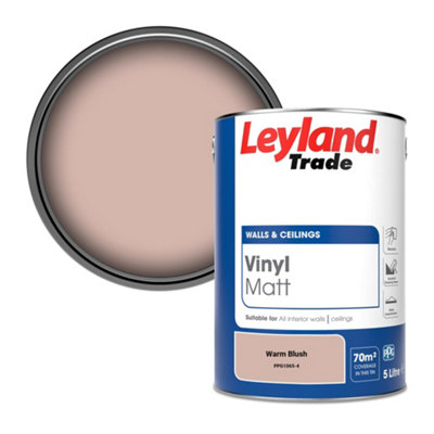Leyland Trade Vinyl Matt Walls & Ceilings Emulsion Paint Warm Blush (PPG1065-4) 5L