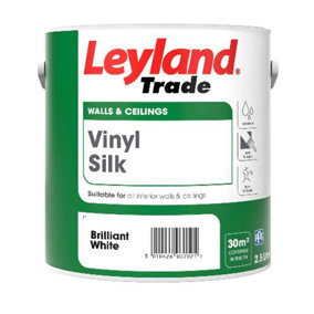 Leyland Trade Vinyl Silk-2.5L-Brilliant White