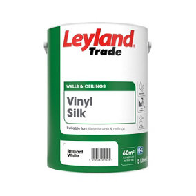 Leyland Trade Vinyl Silk - Brilliant White 5L