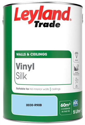 Leyland Trade Vinyl Silk Walls & Ceilings Emulsion Paint (0030-R90B) - 5L