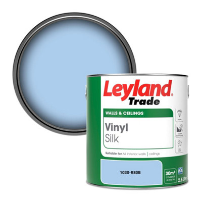 Leyland Trade Vinyl Silk Walls & Ceilings Emulsion Paint (1030-R80B) - 2.5L