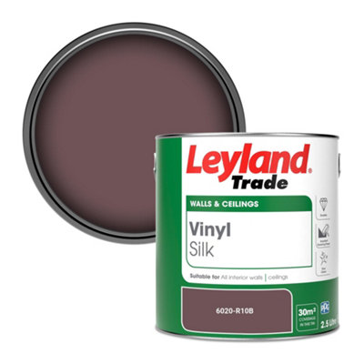 Leyland Trade Vinyl Silk Walls & Ceilings Emulsion Paint (6020-R10B) - 2.5L