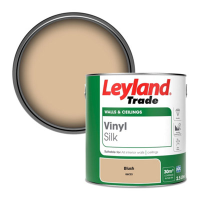 Leyland Trade Vinyl Silk Walls & Ceilings Emulsion Paint Blush (06C33) - 2.5L