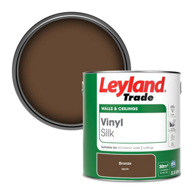 Leyland Trade Vinyl Silk Walls & Ceilings Emulsion Paint Bronze (06C39) - 2.5L