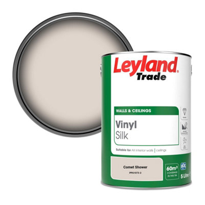 Leyland Trade Vinyl Silk Walls & Ceilings Emulsion Paint Comet Shower (PPG1073-2) - 5L