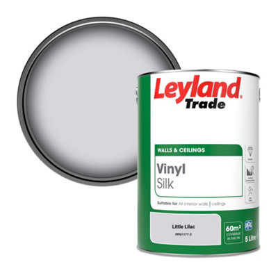 Leyland Trade Vinyl Silk Walls & Ceilings Emulsion Paint Little Lilac (PPG1177-2) - 5L