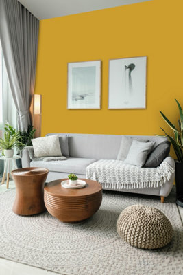 Leyland Trade Vinyl Silk Walls & Ceilings Emulsion Paint Molten Gold (PPG1214-7) - 5L