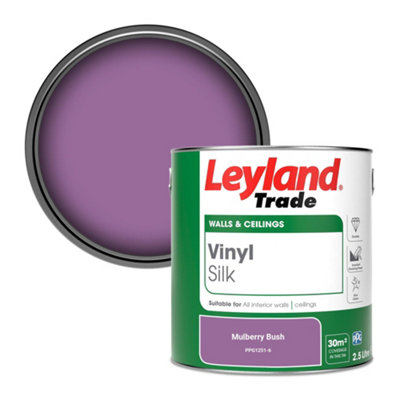 Leyland Trade Vinyl Silk Walls & Ceilings Emulsion Paint Mulberry Bush (PPG1251-6) - 2.5L