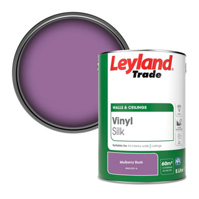 Leyland Trade Vinyl Silk Walls & Ceilings Emulsion Paint Mulberry Bush (PPG1251-6) - 5L