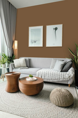 Leyland Trade Vinyl Silk Walls & Ceilings Emulsion Paint Olive Brown (RAL 8008) - 5L