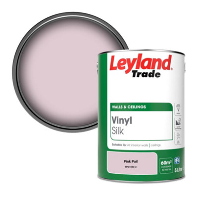 Leyland Trade Vinyl Silk Walls & Ceilings Emulsion Paint Pink Pail (PPG1050-2) - 5L