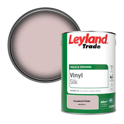 Leyland Trade Vinyl Silk Walls & Ceilings Emulsion Paint Powdered Petals (PPG1053-3) - 5L