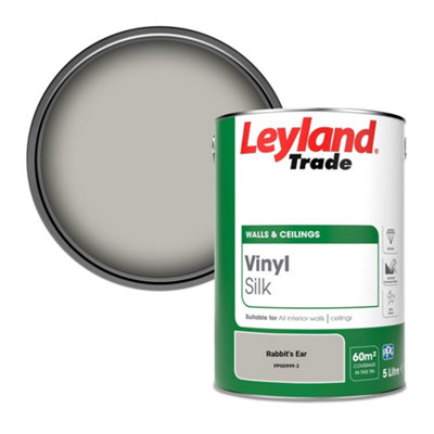Leyland Trade Vinyl Silk Walls & Ceilings Emulsion Paint Rabbit's Ear ...