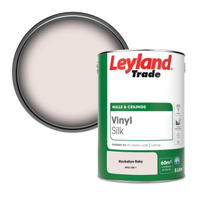 Leyland Trade Vinyl Silk Walls & Ceilings Emulsion Paint Rockabye Baby (PPG1188-1) - 5L