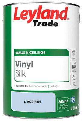 Leyland Trade Vinyl Silk Walls & Ceilings Emulsion Paint (S 1020-R80B) - 5L